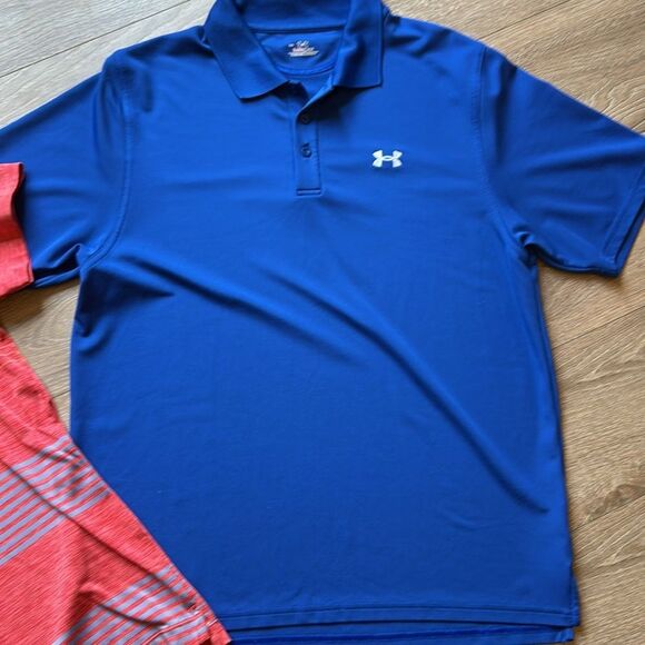 ((3 PIECE)) MENS NIKE AND UNDER ARMOUR GOLF POLOS SIZE LARGE EXCELLENT CONDITION - Picture 7 of 8